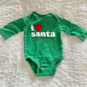 3 for $20 CARTER'S Christmas I Love Santa Onesie Sz 3m